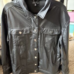 Fashion Nova Black Leather Jacket